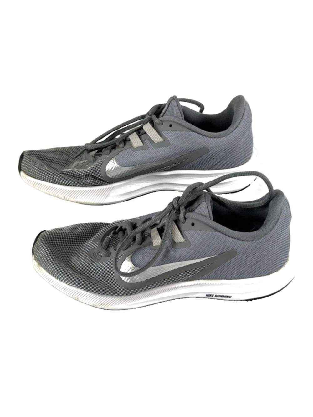 Nike DownShifter 9 Cool Grey/Silver Running Shoes AR4947-001 Size 8